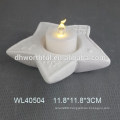 Hollow series elegant white porcelain candle holder